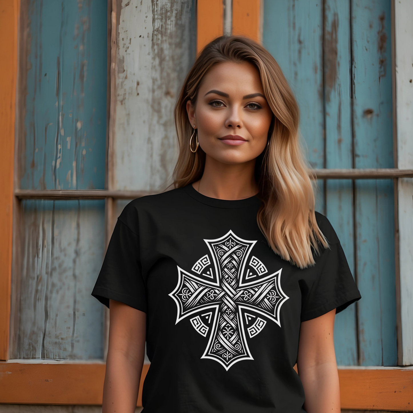 Unisex T-shirt - Pagan Cross - Black